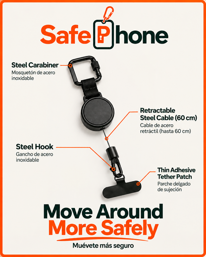 SafePhone™ Anti-Theft Lanyard for Mobile Phones