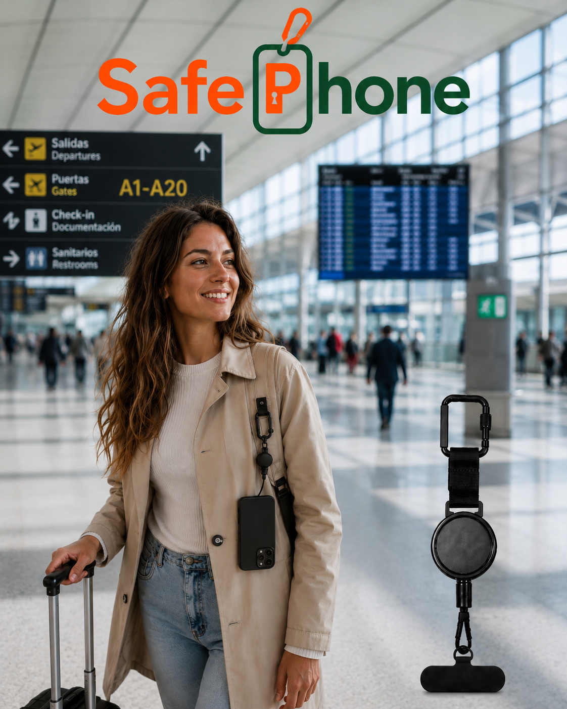 SafePhone™ Anti-Theft Lanyard for Mobile Phones